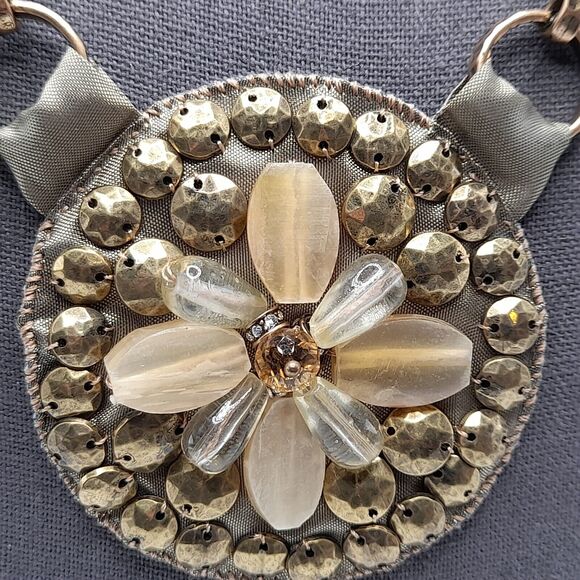 Chico's Large Pendant Necklace, Book Chain, NWT, 24" - Picture 3 of 11